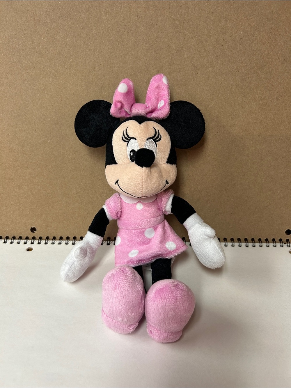 Disney Pink Polka Dot Minnie Mouse Plush - Black & Pink